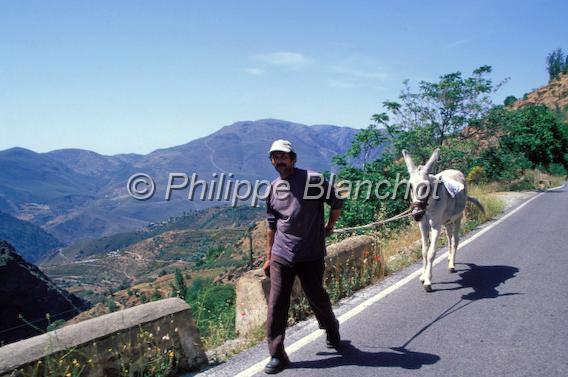 espagne andalousie 10.JPG - Paysan et son aneLas AlpujarrasAndalousieEspagne
